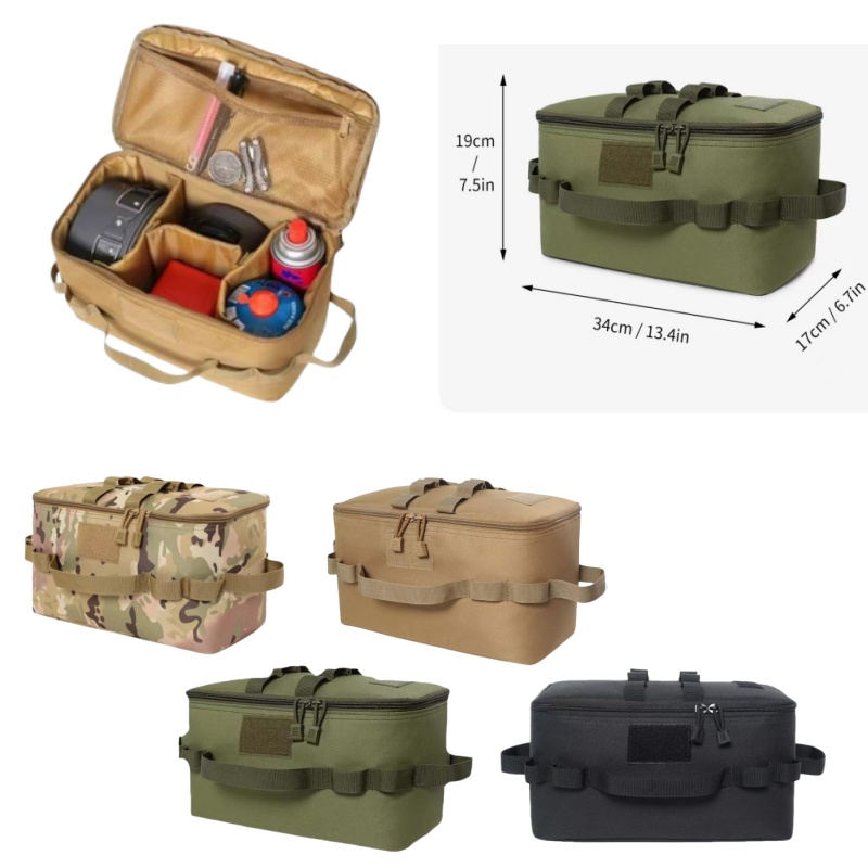 Camping Cooking Organizer - กระเป๋ากลางแจ้ง Camping Storage Bag อุปกรณ์ทําอาหาร Organizer