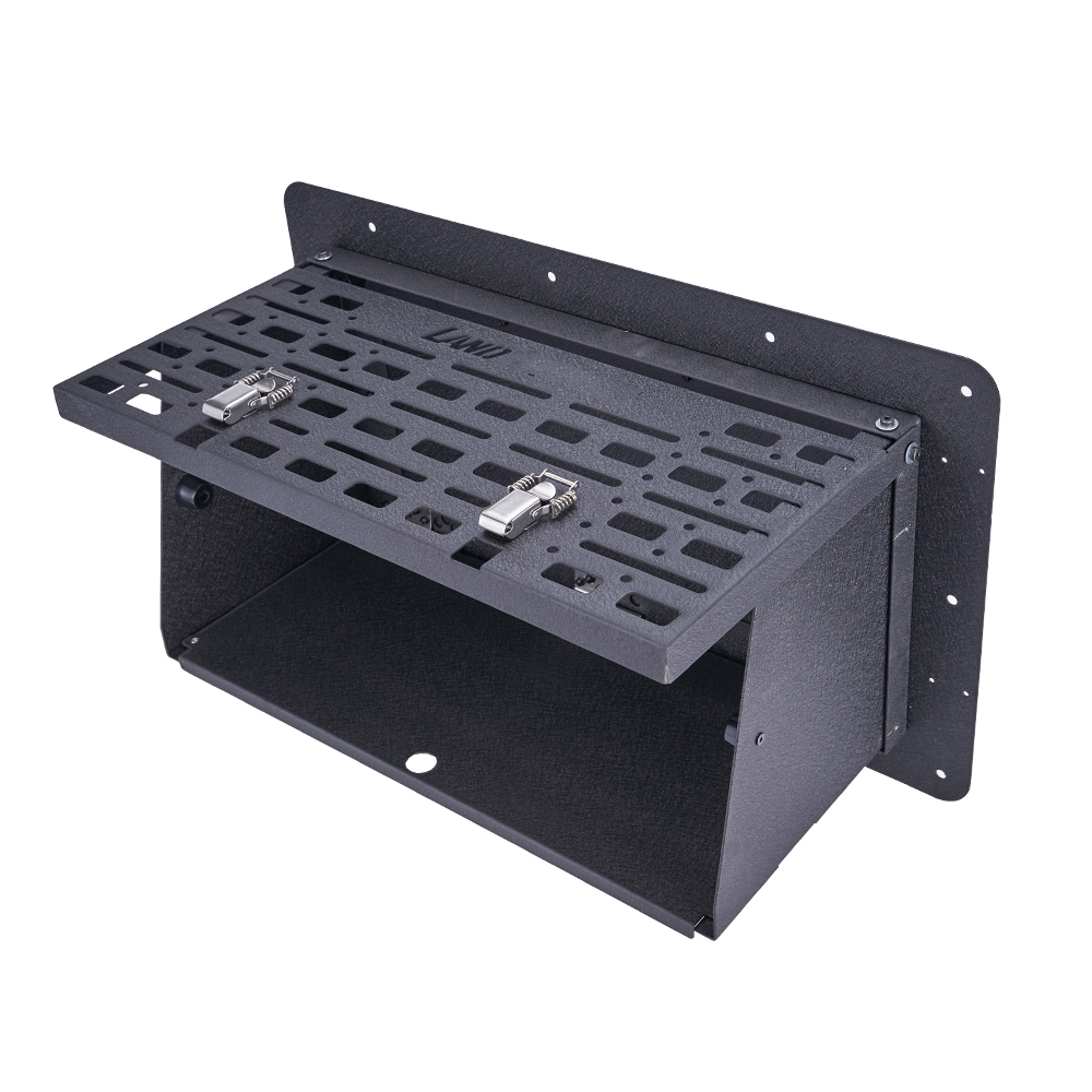 Camping Cooking Organizer - โลหะผสมด้านหลังประตูพับวางลงตารางทําอาหาร Camping จัดเก็บสําหรับ Toyota Land Cruiser