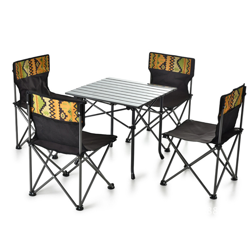# โต๊ะและเก้าอี้พับได้ 5 ตอน ท - Camping Cooking Dining Set บทวิจารณ์และราคา