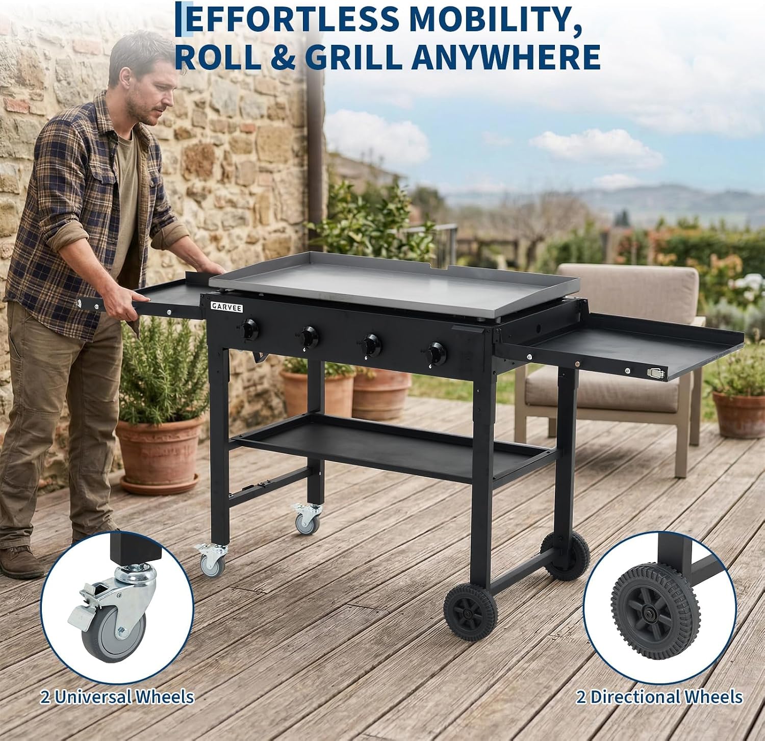 เตาปิ้งย่างแบบแบน Tacleekii ขน - Camping Cooking Flat Top บทวิจารณ์และราคา