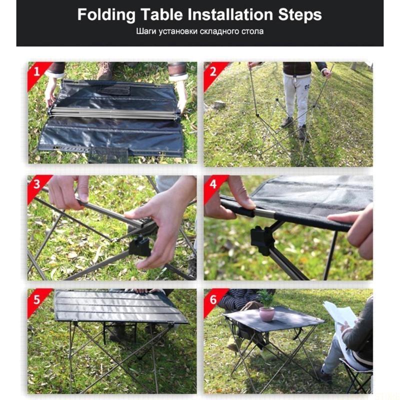 U2JB โต๊ะตั้งแคมป์แบบพกพาโต๊ะช - Camping Cooking Table บทวิจารณ์และราคา
