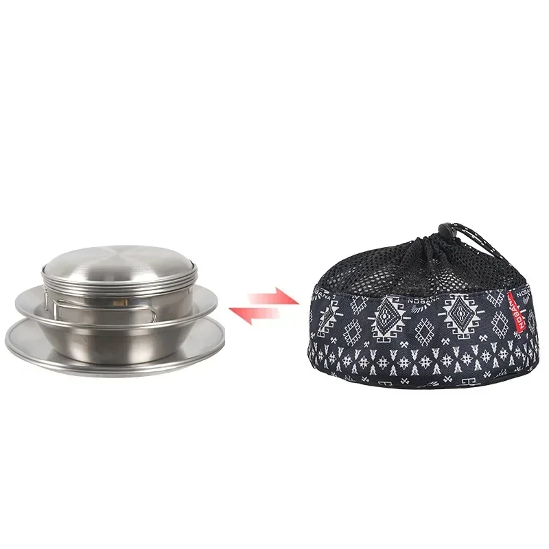 CLS & NOBANA 12PCS กลางแจ้งชุด - Camping Cooking Dining Set บทวิจารณ์และราคา