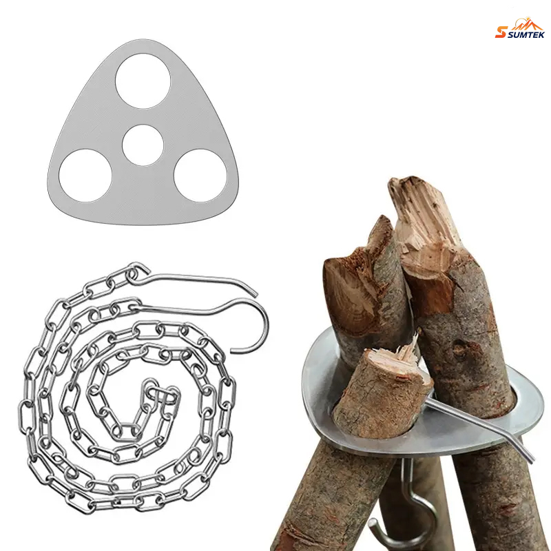 สแตนเลสแบบพกพา Camping ขาตั้งก - Camping Hiking Cooking บทวิจารณ์และราคา