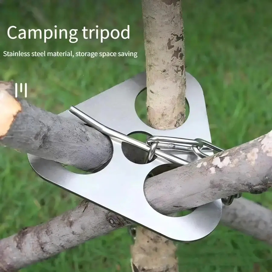 สแตนเลสแบบพกพา Camping ขาตั้งก - Camping Hiking Cooking บทวิจารณ์และราคา