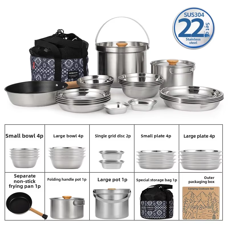 NOBANA ใหม่ล่าสุดกลางแจ้งชุดหม - Camping Cooking Organizer บทวิจารณ์และราคา