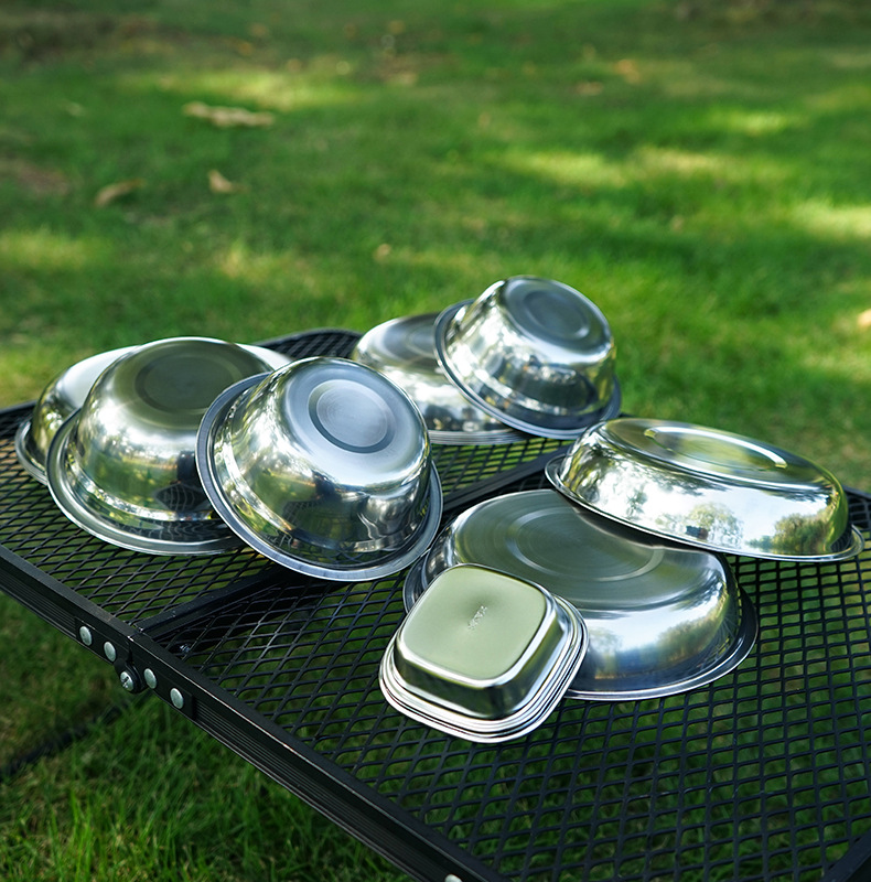 ชุดจานอาหารแบบพกพาสำหรับทำอาหา - Camping Cooking Dining Set บทวิจารณ์และราคา